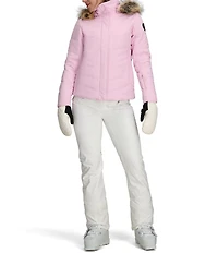 Obermeyer Tuscany II Insulated Long Sleeve Faux Fur Trim Hooded Puffer Ski Jacket