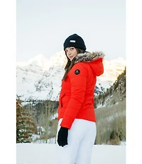 Obermeyer Tuscany II Insulated Long Sleeve Faux Fur Trim Hooded Puffer Ski Jacket