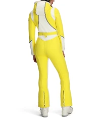 Obermeyer Water Repellent Solid Stand Collar Belted Hooded Vesper Ski Suit