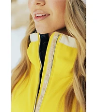 Obermeyer Water Repellent Solid Stand Collar Belted Hooded Vesper Ski Suit