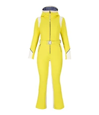 Obermeyer Water Repellent Solid Stand Collar Belted Hooded Vesper Ski Suit