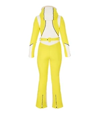 Obermeyer Water Repellent Solid Stand Collar Belted Hooded Vesper Ski Suit