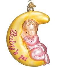 Old World Christmas Baby's First Christmas Dreamtime Girl Glass Ornament