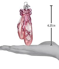 Old World Christmas Ballet Toe Shoes Glass Ornament