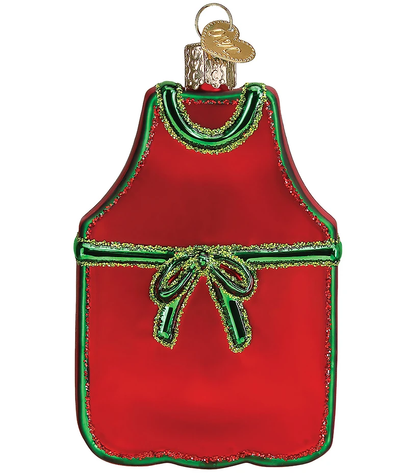 Old World Christmas BBQ Apron Ornament