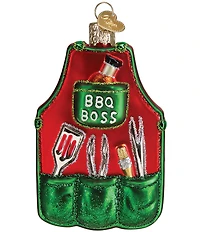 Old World Christmas BBQ Apron Ornament