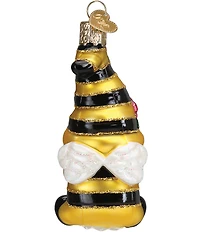 Old World Christmas Bee Happy Gnome Glass Ornament
