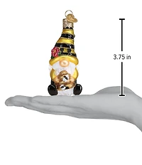 Old World Christmas Bee Happy Gnome Glass Ornament