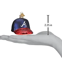 Old World Christmas Braves Baseball Cap Ornament