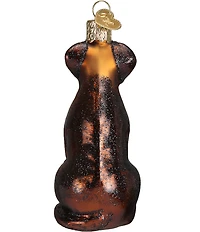 Old World Christmas Chocolate Labrador Glass Ornament