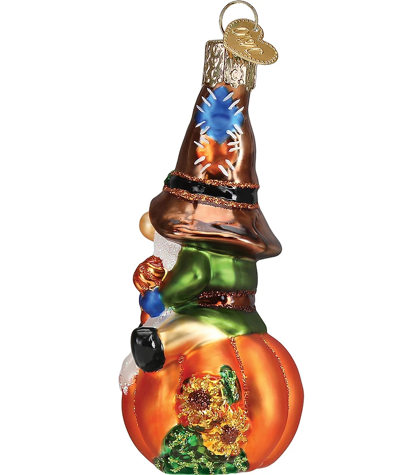 Old World Christmas Fall Harvest Gnome Glass Ornament