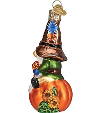 Old World Christmas Fall Harvest Gnome Glass Ornament