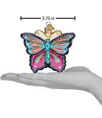 Old World Christmas Fanciful Butterfly Glass Ornament
