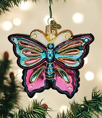 Old World Christmas Fanciful Butterfly Glass Ornament