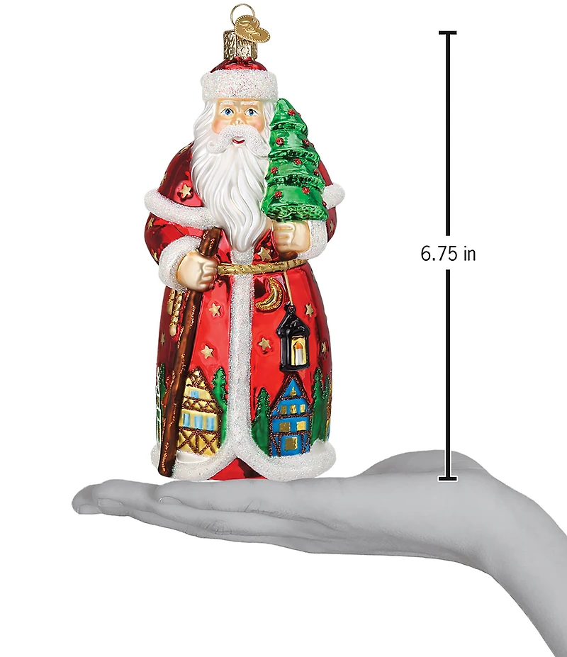 Old World Christmas German Santa Glass Ornament