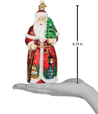 Old World Christmas German Santa Glass Ornament