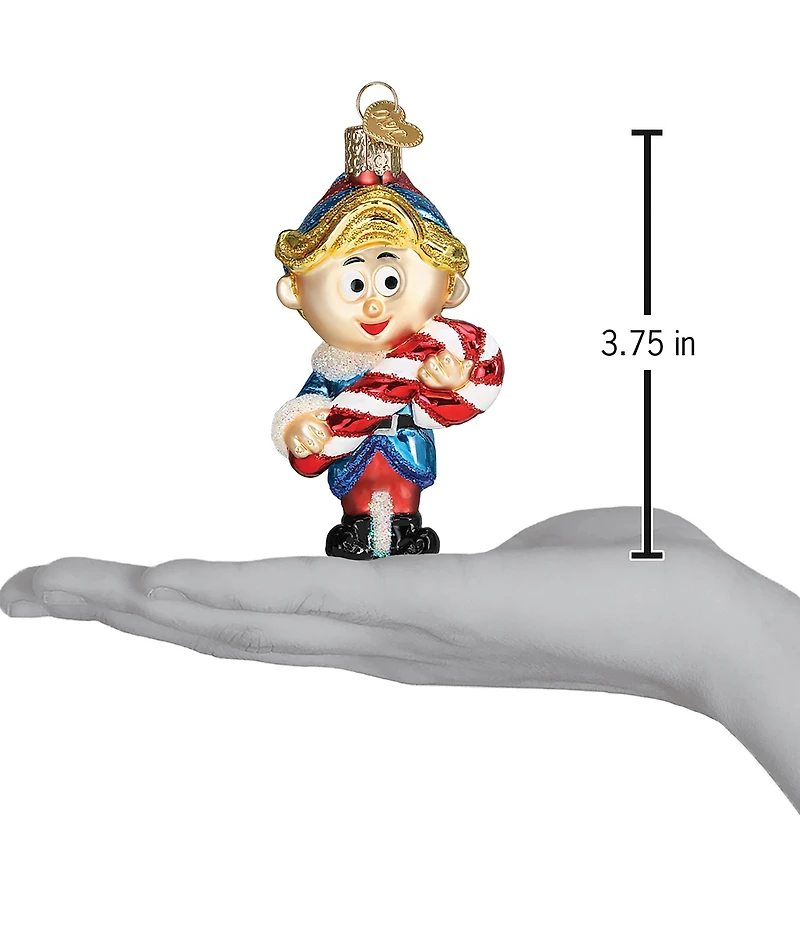 Old World Christmas Hermey The Elf Glass Ornament