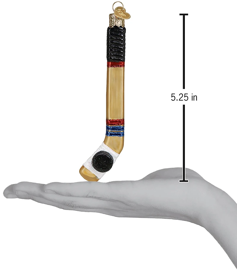 Old World Christmas Hockey Stick Ornament