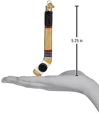 Old World Christmas Hockey Stick Ornament