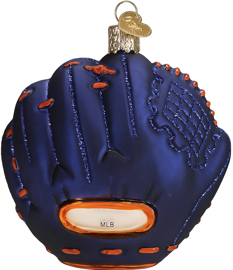 Old World Christmas Houston Astros Baseball Mitt Glass Ornament