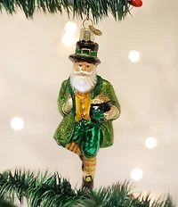 Old World Christmas Irish Santa Glass Ornament