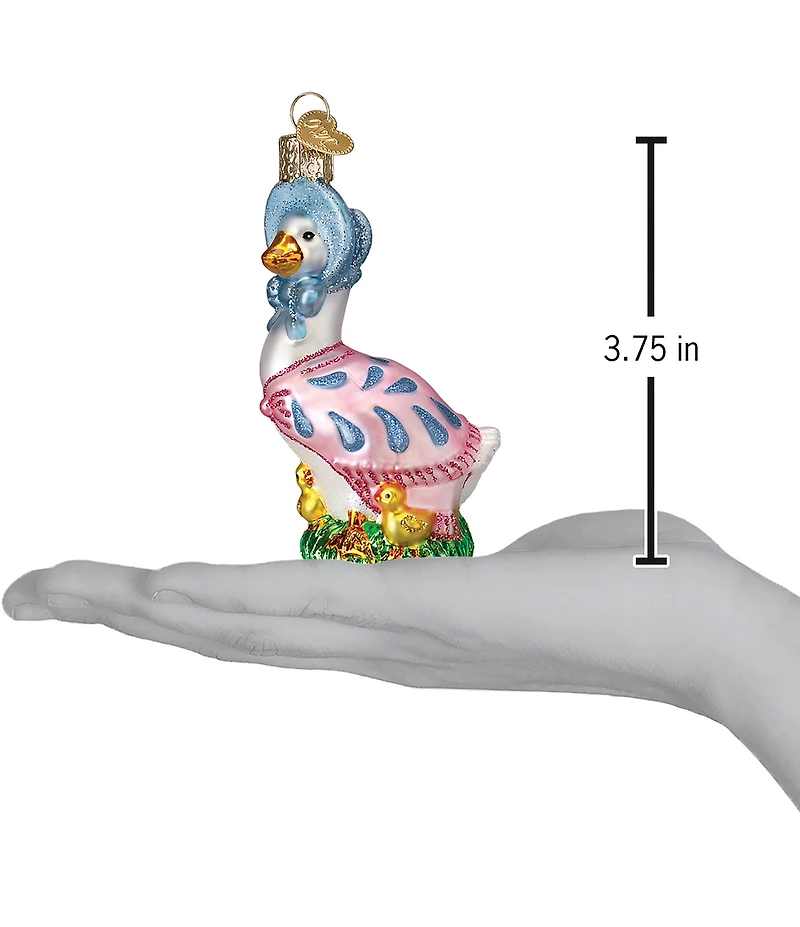 Old World Christmas Jemima Puddle-Duck Glass Ornament