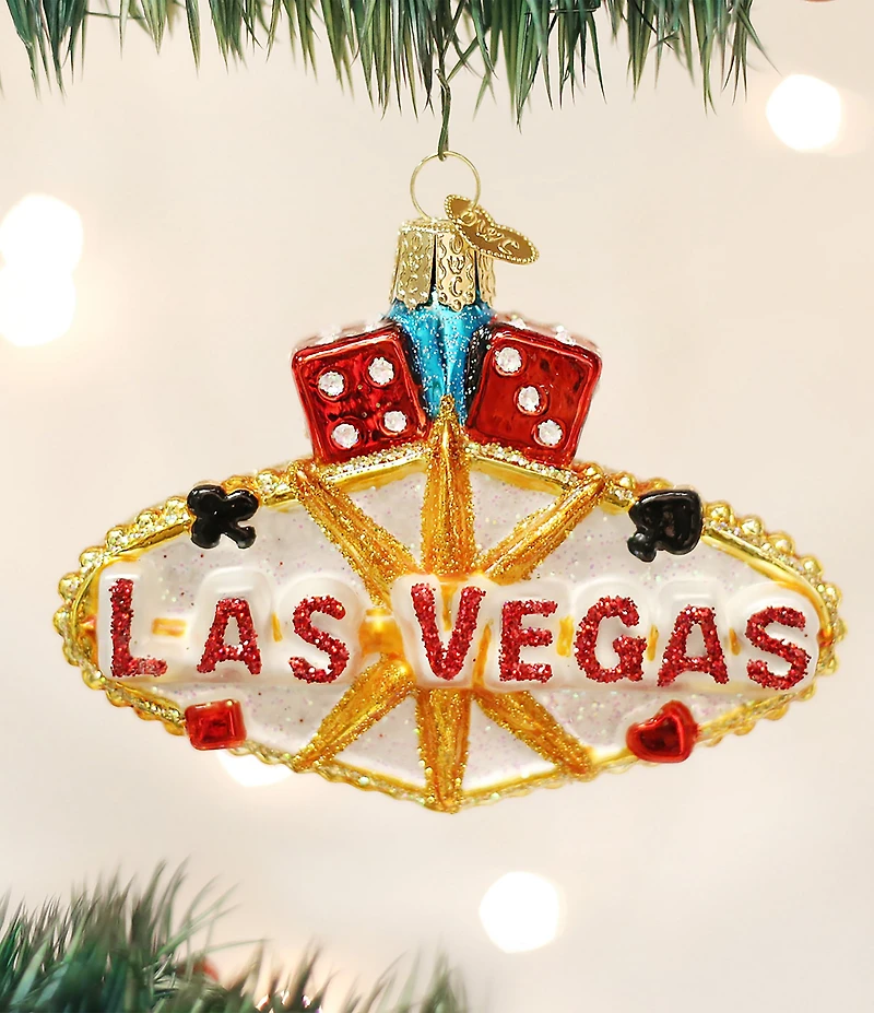 Old World Christmas Las Vegas Sign Ornament