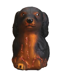 Old World Christmas Long-Haired Dachshund Glass Ornament