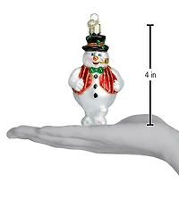 Old World Christmas Mr. Frosty Glass Ornament