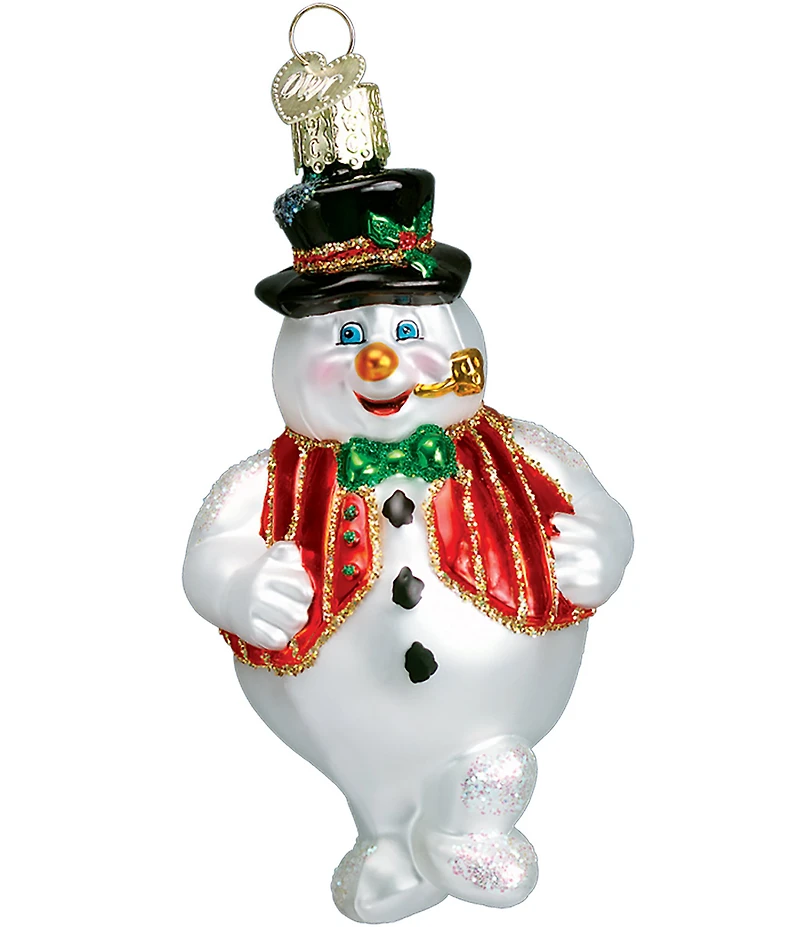 Old World Christmas Mr. Frosty Glass Ornament