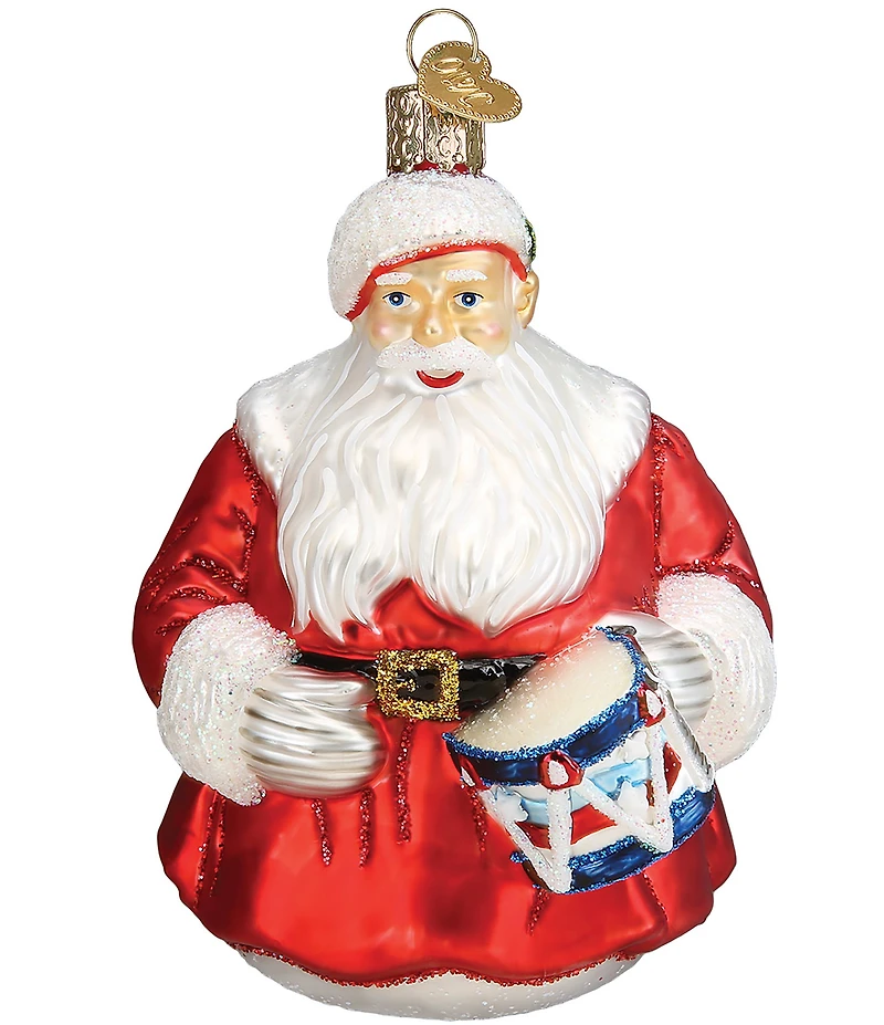 Old World Christmas Norman Rockwell Iconic Santa Glass Ornament