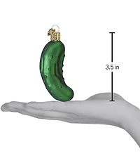 Old World Christmas Pickle Glass Ornament