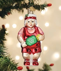 Old World Christmas Pickleball Mrs. Claus Ornament