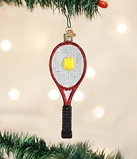 Old World Christmas Red Tennis Racquet Ornament