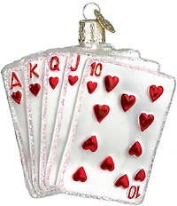 Old World Christmas Royal Flush Ornament