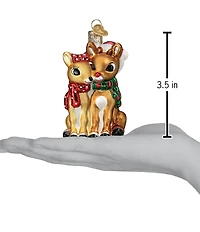 Old World Christmas Rudolph® And Clarice™ Glass Ornament