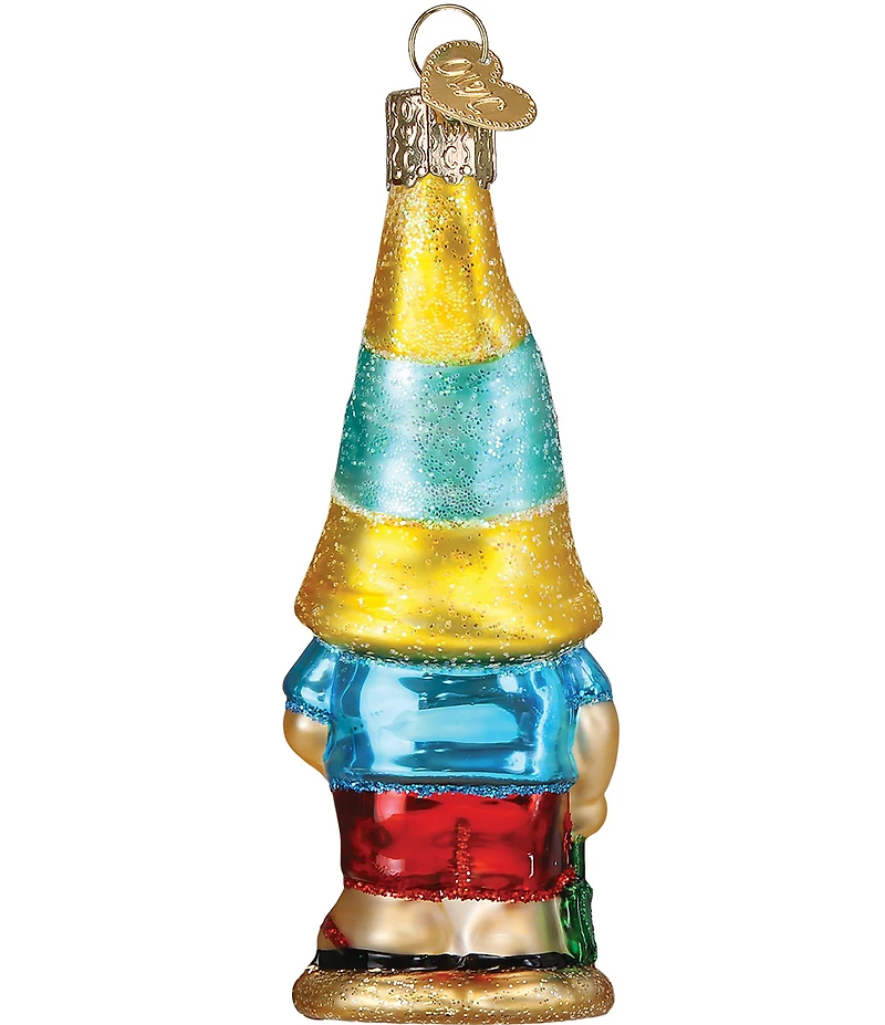 Old World Christmas Seaside Gnome Glass Ornament