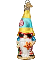 Old World Christmas Seaside Gnome Glass Ornament