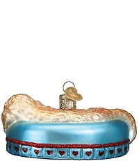 Old World Christmas Sleepy Doodle Dog Glass Ornament