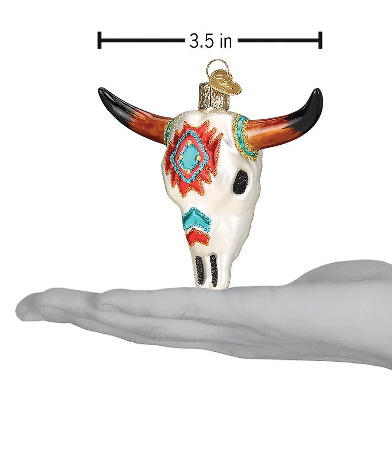 Old World Christmas Southwestern Steer Skull Ornament