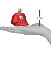 Old World Christmas St. Louis Cardinals Baseball Cap Glass Ornament