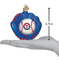Old World Christmas Texas Rangers Baseball Mitt Ornament