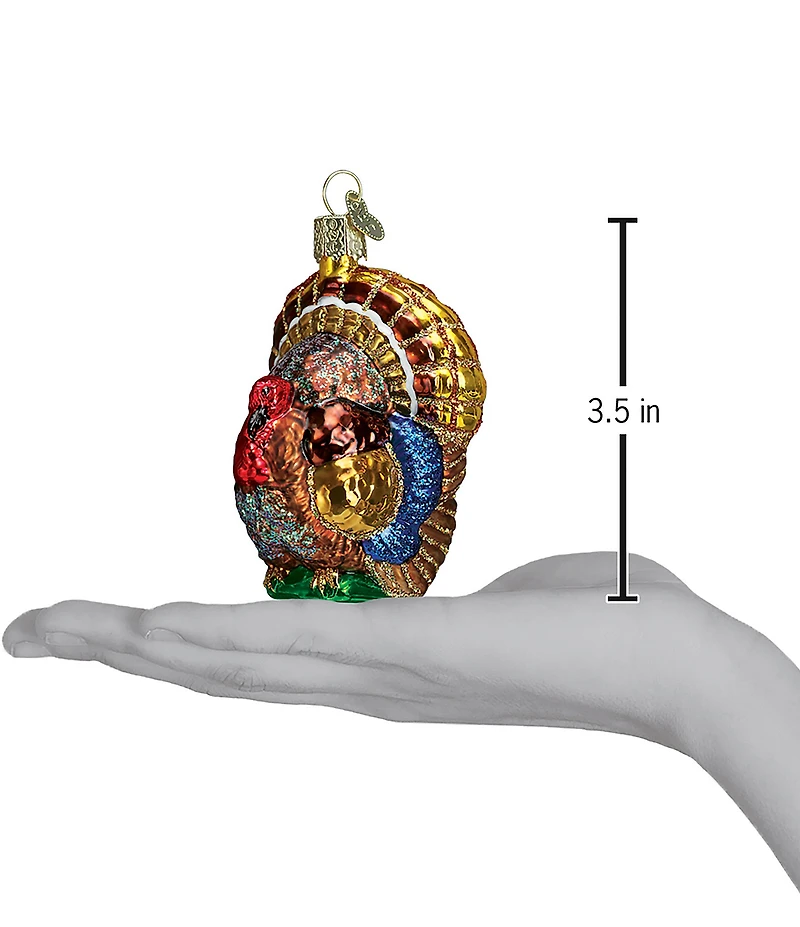 Old World Christmas Tom Turkey Glass Ornament
