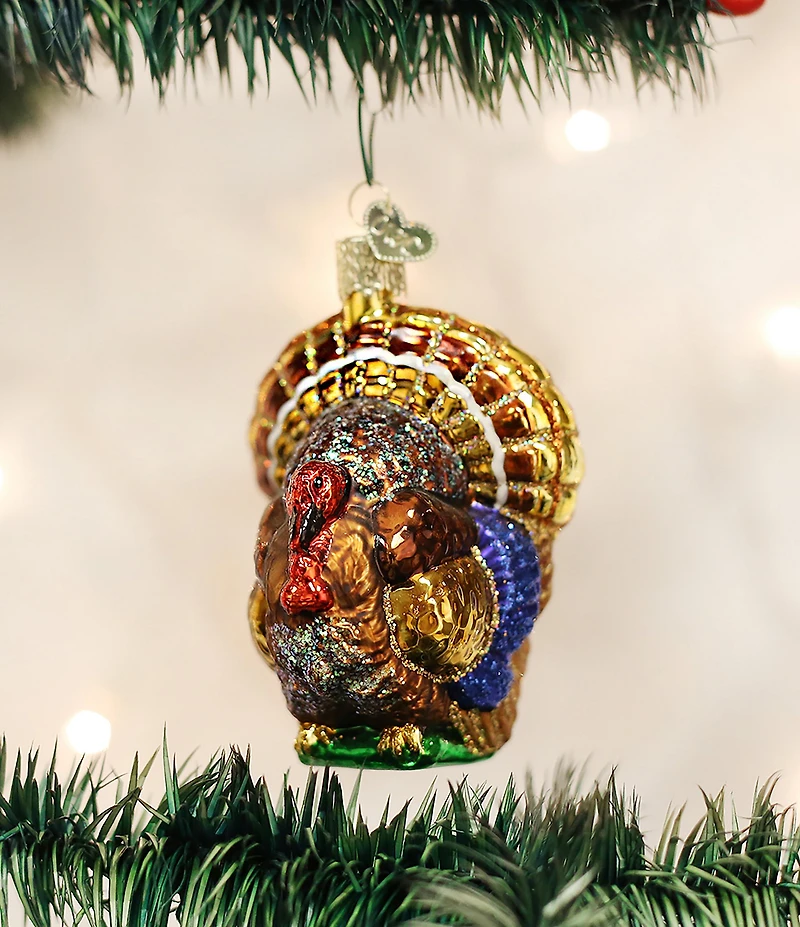 Old World Christmas Tom Turkey Glass Ornament