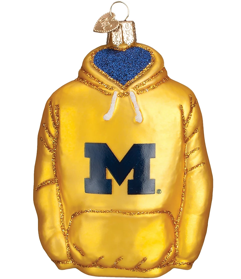 Old World Christmas University of Michigan Hoodie Ornament