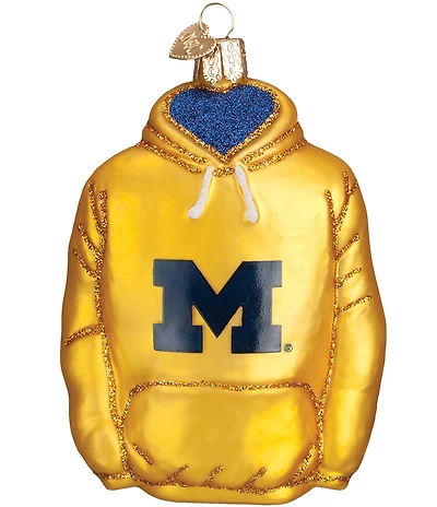 Old World Christmas University of Michigan Hoodie Ornament