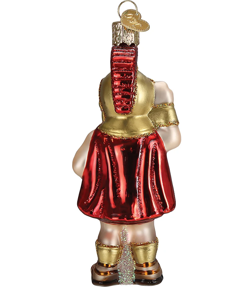 Old World Christmas USC Tommy Trojan Glass Ornament