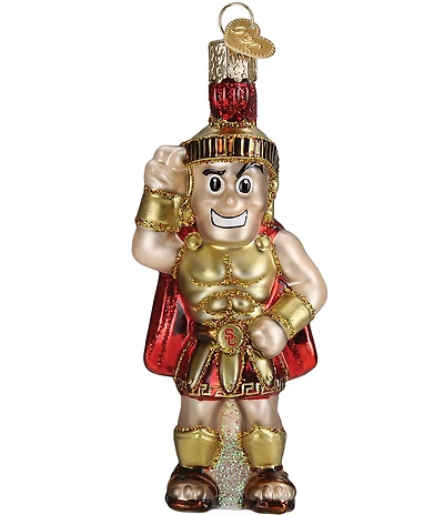 Old World Christmas USC Tommy Trojan Glass Ornament