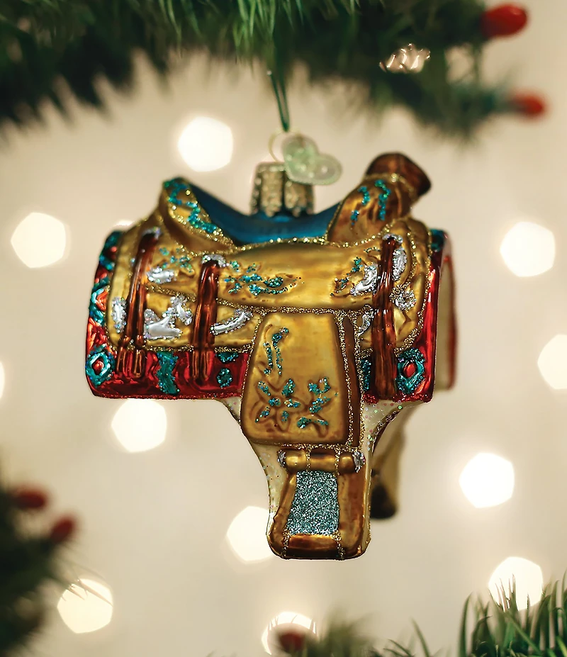 Old World Christmas Western Saddle Ornament