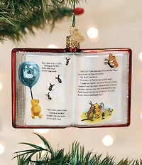 Old World Christmas Winnie-the-Pooh Book Ornament